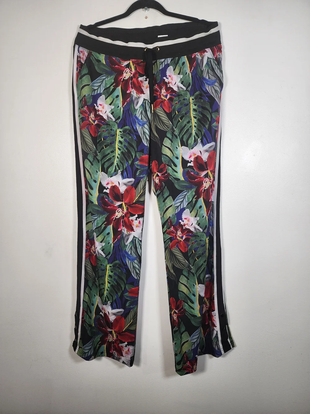 Anthropologie Track Suit NWT Tropical Floral Wide-Leg Pants With Matching Jacket